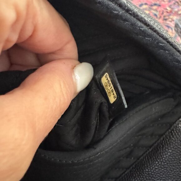 Chanel Chevron Caviar Calfskin Clutch Envelope Bag Pouch - Picture 9 of 13